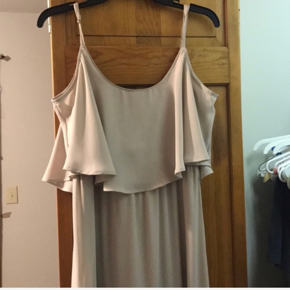 Show me your MuMu champagne dress